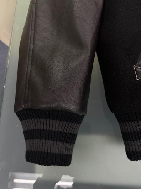 B品ドットボタン不良】GRAF&WU音符サガラ刺繍ドンキー衿中綿スタジャン