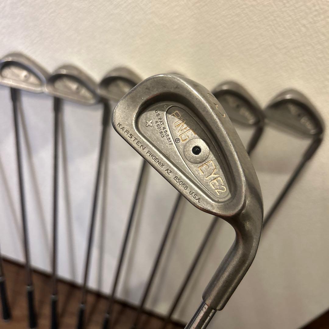 名機PING EYE2+ ピンアイ2プラス　3-9.W.S 9本　黒　ブラック