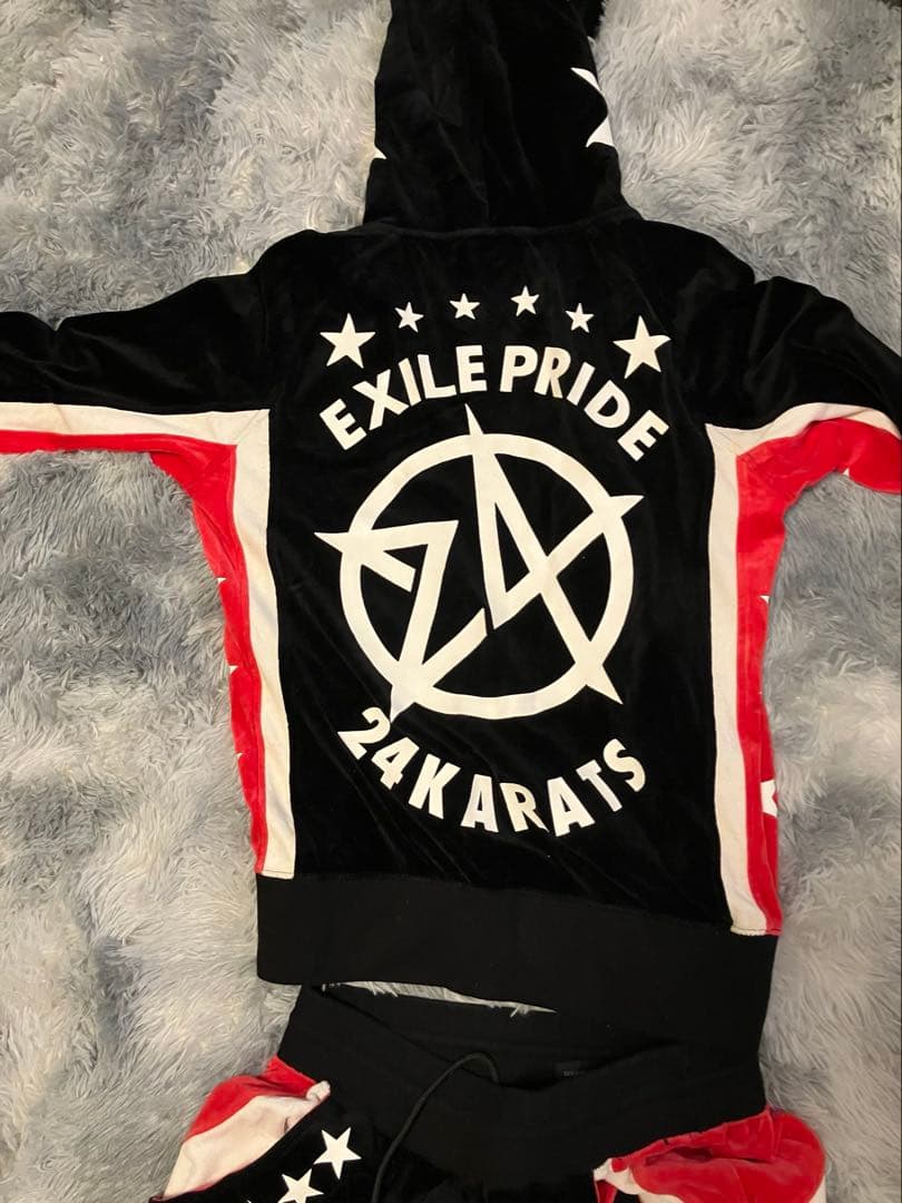 状態良 EXILE PRIDE ベルベットジャージ 24karats ケース付き