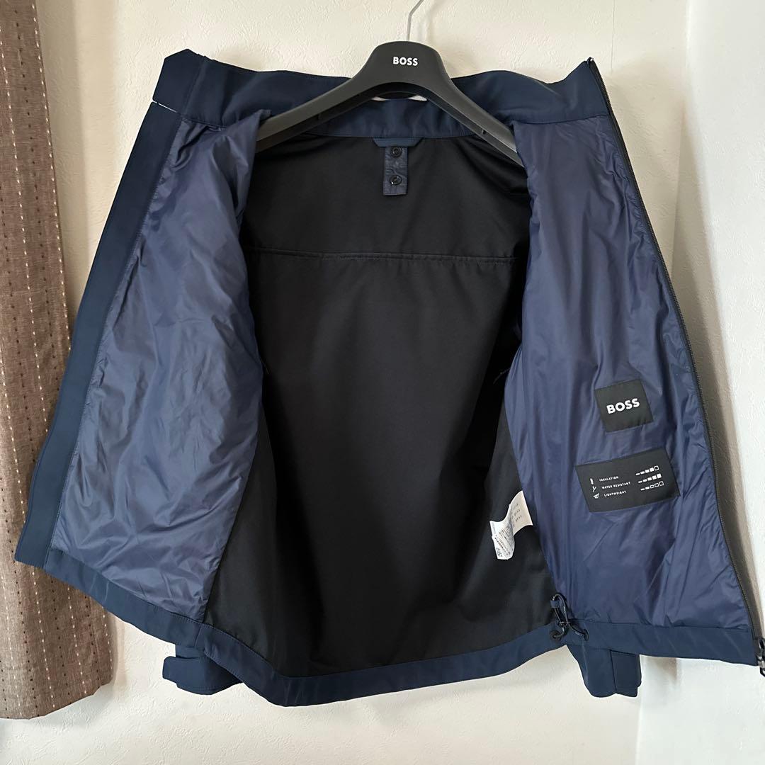 美品 ヒューゴボス フーデッドジャケット ダウンベスト 防水仕様
