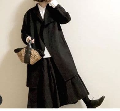 新品未使用】+J ユニクロ カシミヤブレンドノーカラーコート ジル
