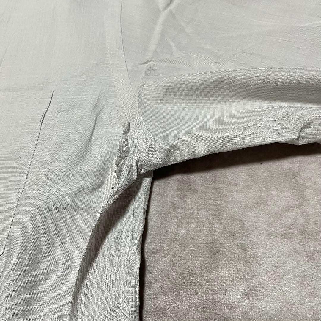 エルメス HERMES （39） セリエボタン ワイシャツ 長袖 ライトグレー