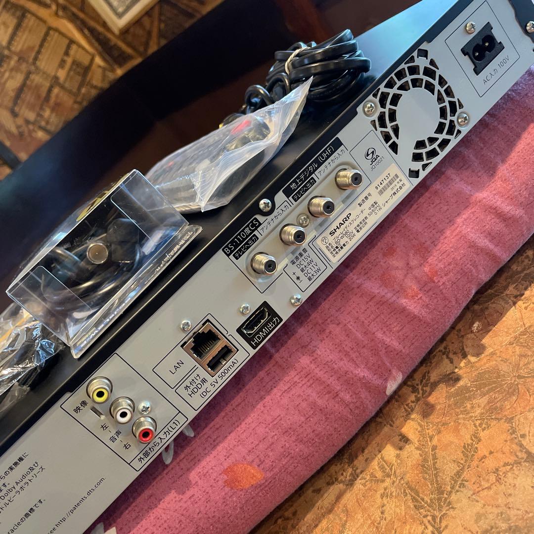 SHARP BD-W580 12倍録 1TB換装　新品リモ等付フル装備 完動品！