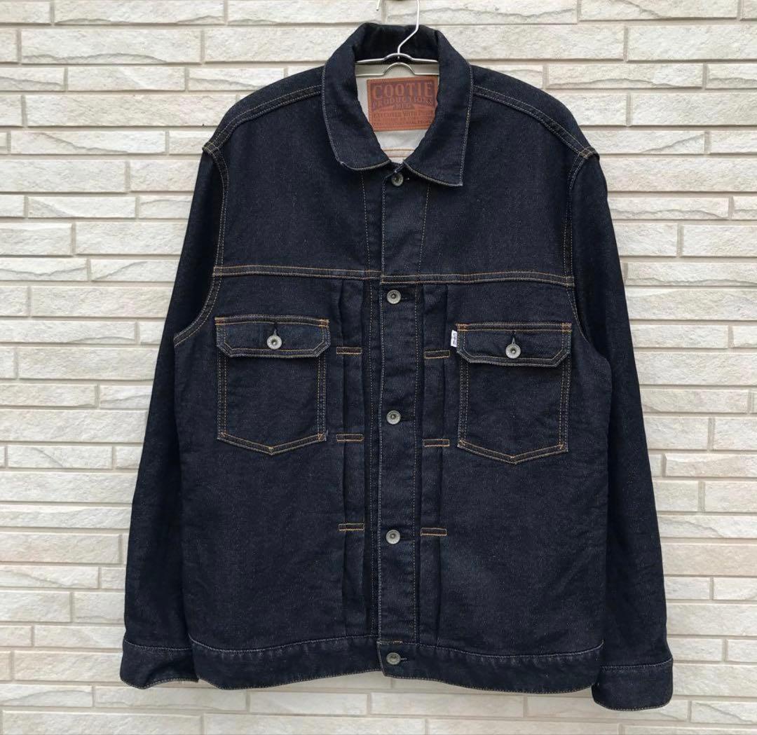 クーティーダークデニム カジュアルジャケット COOTIE (クーティー) Denim Zip Up Work Jacket(デニムジップアップ