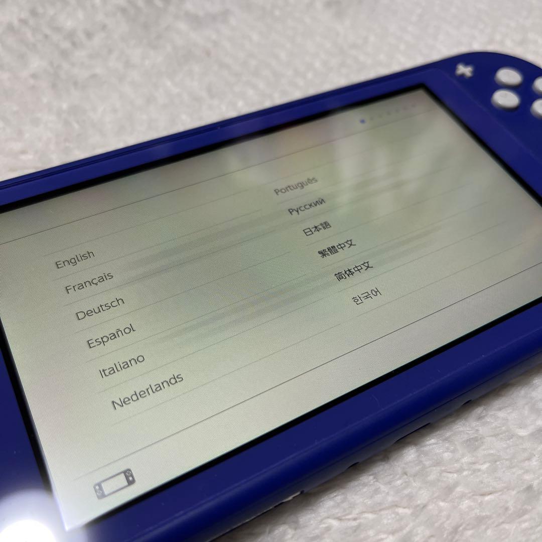 ○ジャンク品○ ニンテンドースイッチライト ブルー 画面に線有り