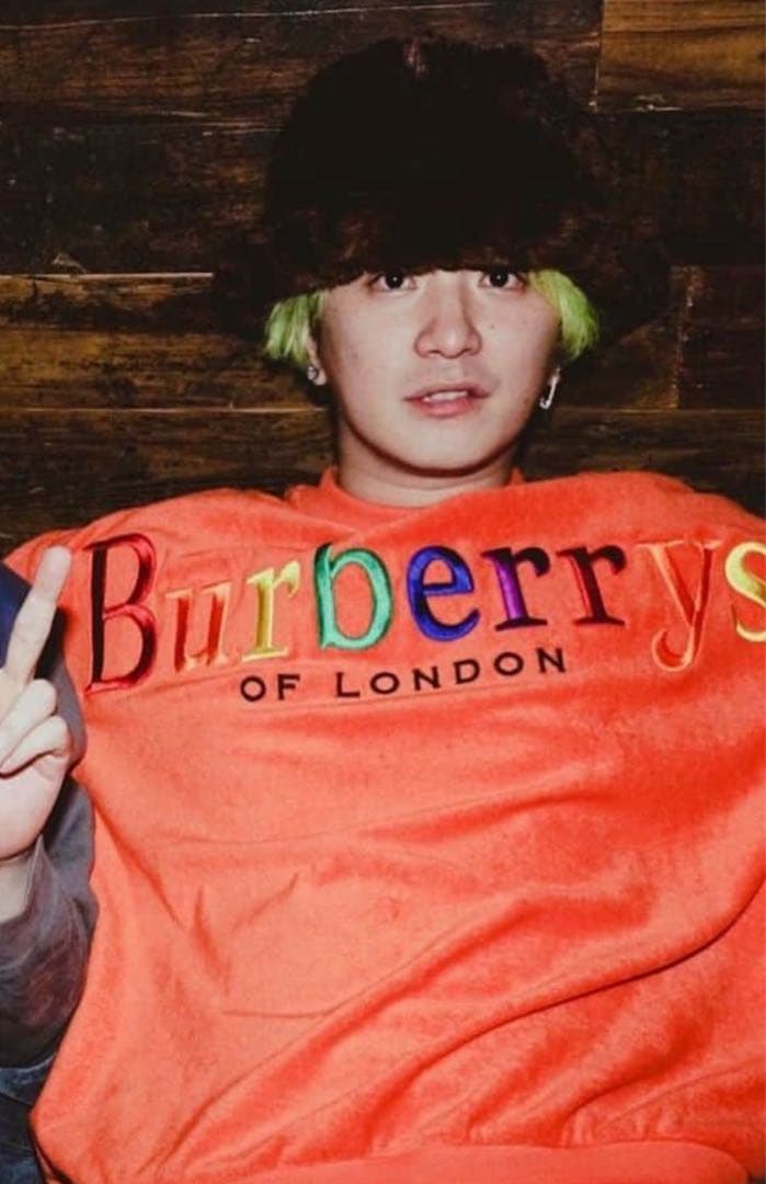 深瀬着用 BURBERRY オレンジ スウェット パンツのみ バーバリー BURBERRY 子供服 ジョギングパンツ スウェットパンツ