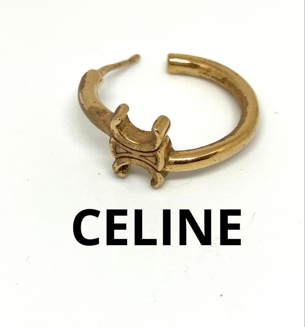 CELINE セリーヌ ピアス トリオンフ アシンメトリックフープ 片耳のみ