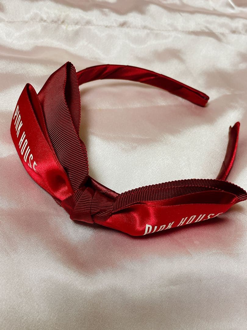 ピンクハウス misako erinko 青木美沙子 コラボカチューシャ 赤 - メルカリ