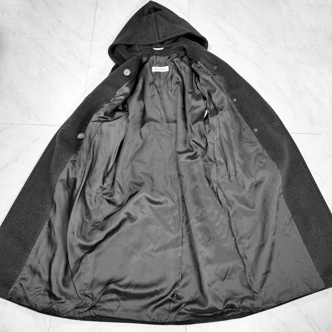 たぬたぬ様 マックスマーラ 白タグ カシミヤ混 ベルト フーデット