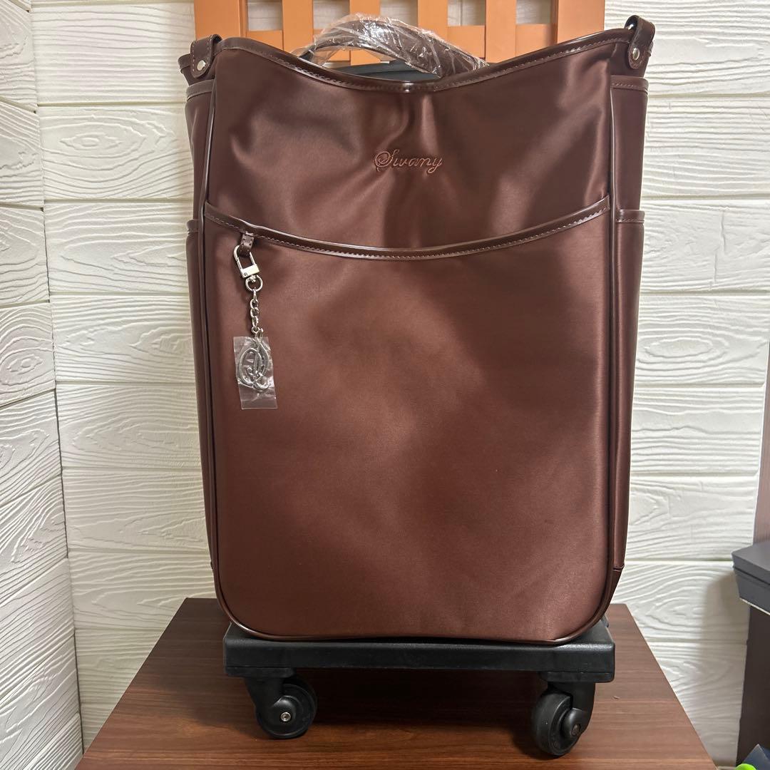 新品未使用　スワニー　ブリル お買い物キャリー 日帰り　キャリーバッグ　18L 楽天市場】スワニー ブリル ショッピングカート キャリーカート