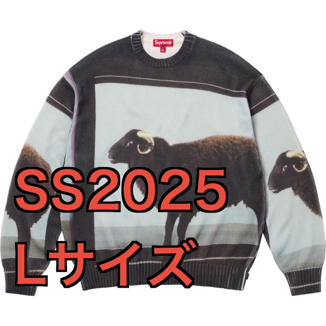L SS25 ダミアンハースト セーター supreme 羊 シェープ 黒 青 - メルカリ