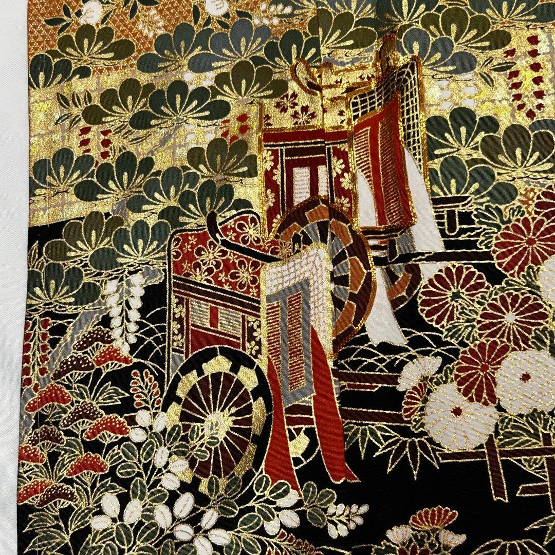 678】友禅•金彩•金駒刺繍 黒留袖 - メルカリ