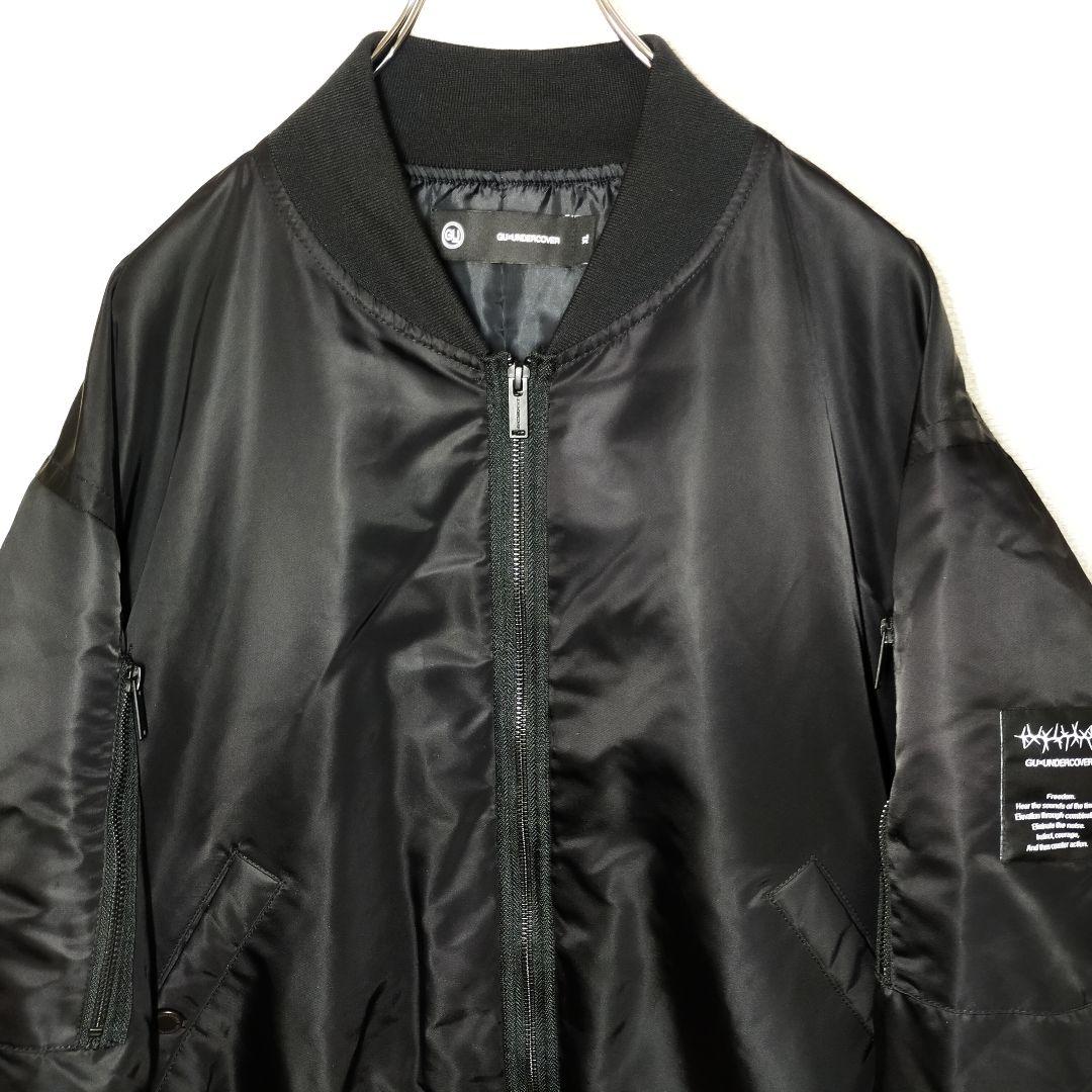 美品】GU×UNDERCOVER ジーユー アンダーカバー MA-1 XL 黒 - メルカリ