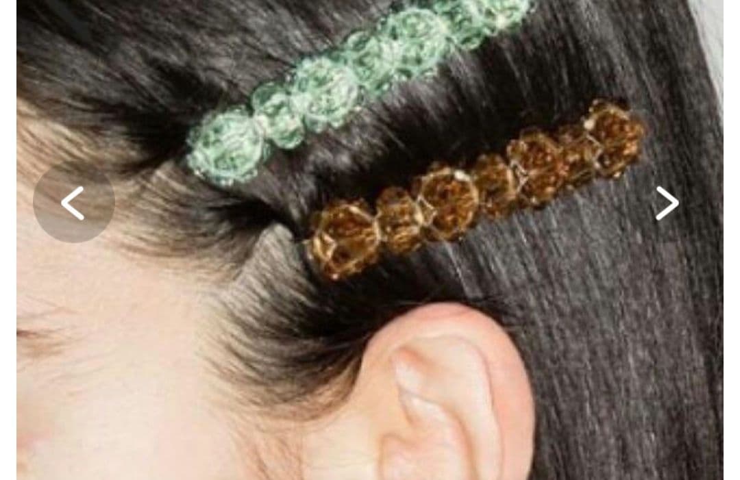 シモーネロシャ ヘアクリップ amber レディース