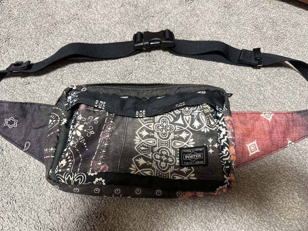 PORTER•NEIGHBORHOOD バンダナ柄 ボディバッグ neighborhood×PORTER バンダナ柄 ボディバッグ PORTER•NEIGHBORHOOD