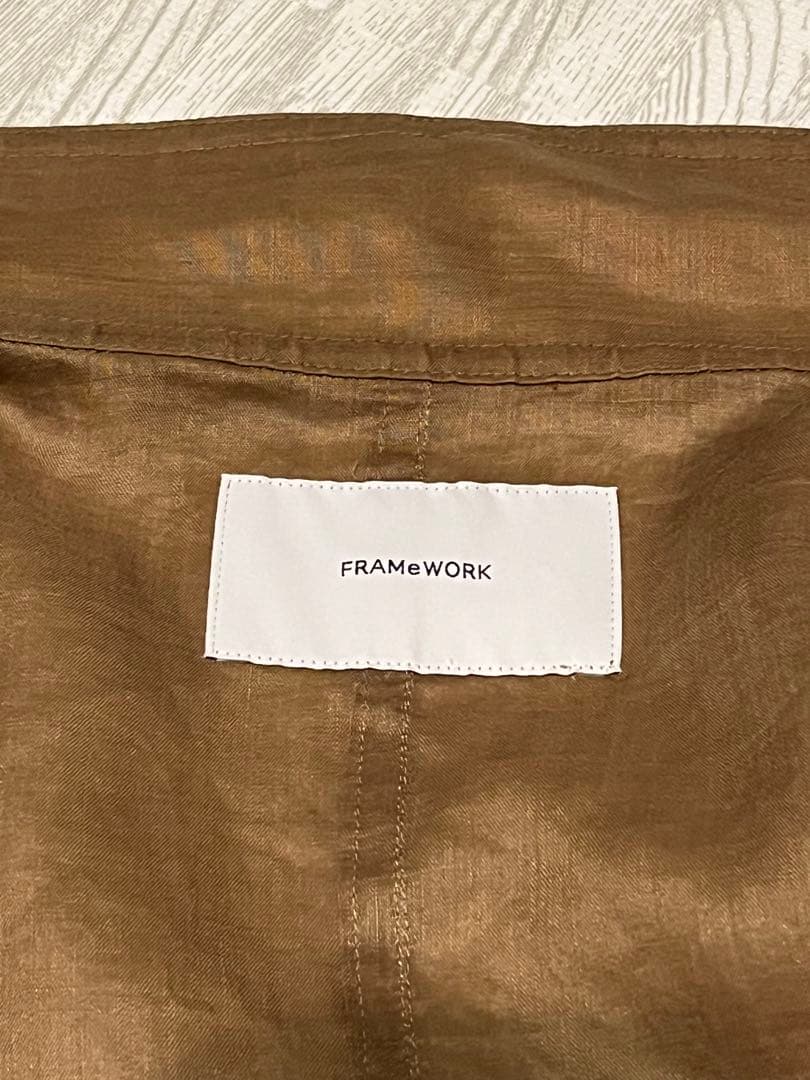 【極美品】FRAMeWORKラミースタンドブルゾン2025SS