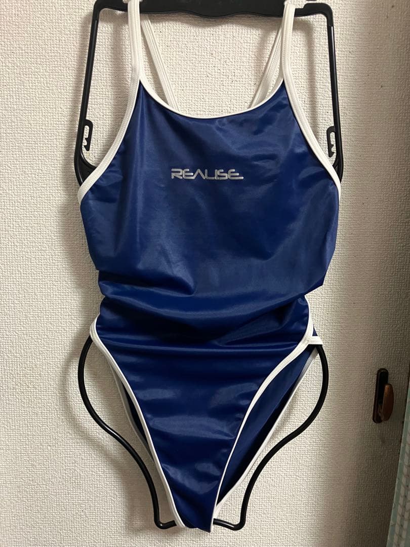 リアライズ水着 ハイレグ 競泳水着 廃盤モデル パイピングスク水タイプ