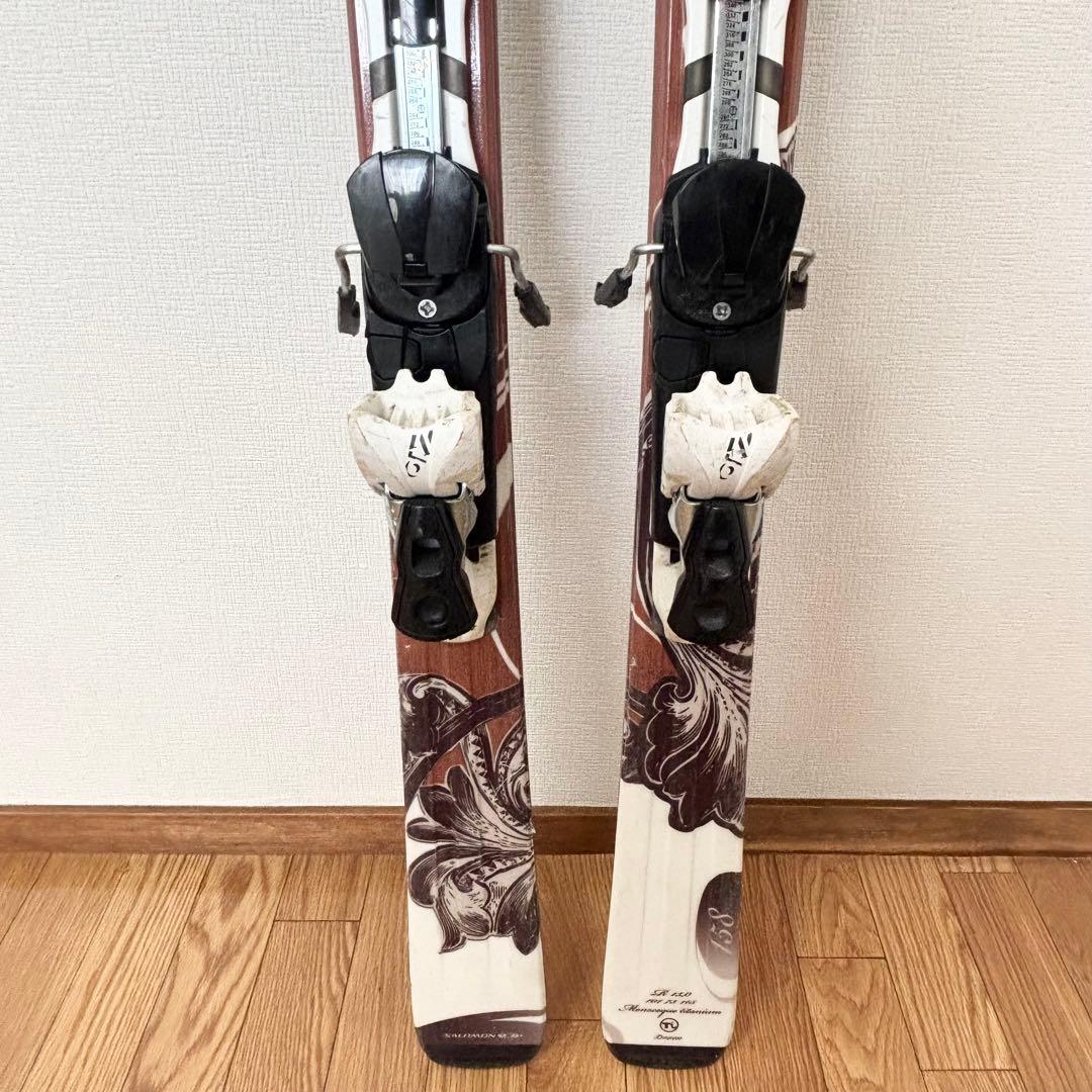 salomon pearl スキーセット板158cm - メルカリ