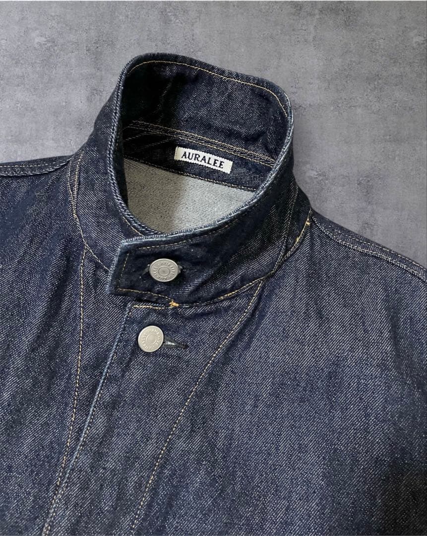 《美品》【AURALEE】HARD TWIST DENIM BLOUZON