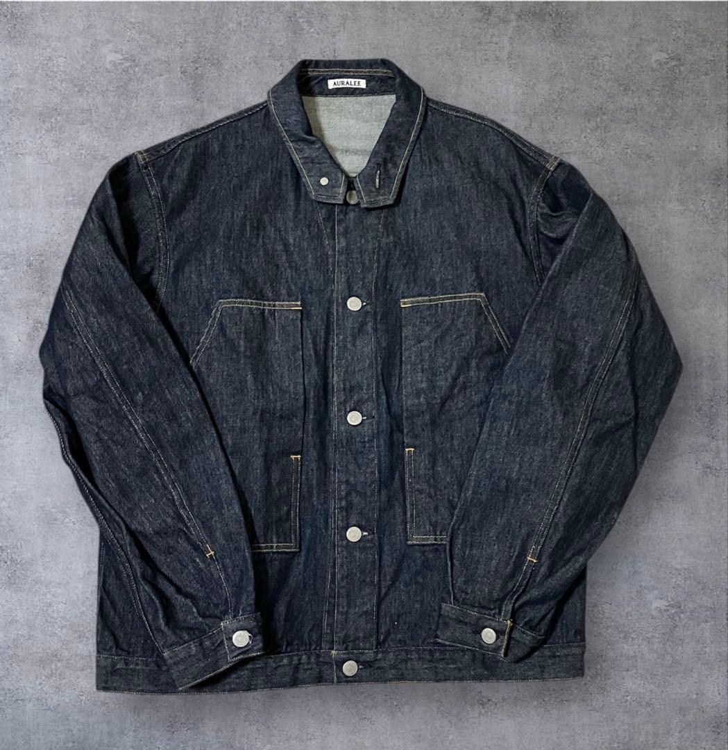 《美品》【AURALEE】HARD TWIST DENIM BLOUZON