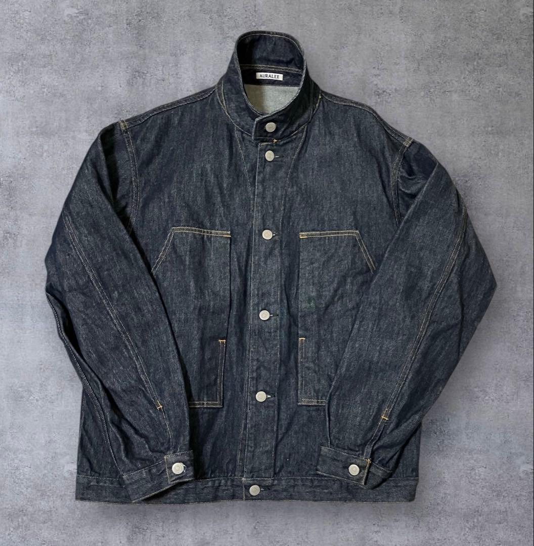 《美品》【AURALEE】HARD TWIST DENIM BLOUZON