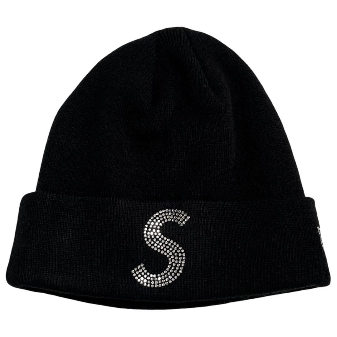 9247 Supreme ニューエラ スワロフスキー Sロゴ Beanie 黒 - メルカリ
