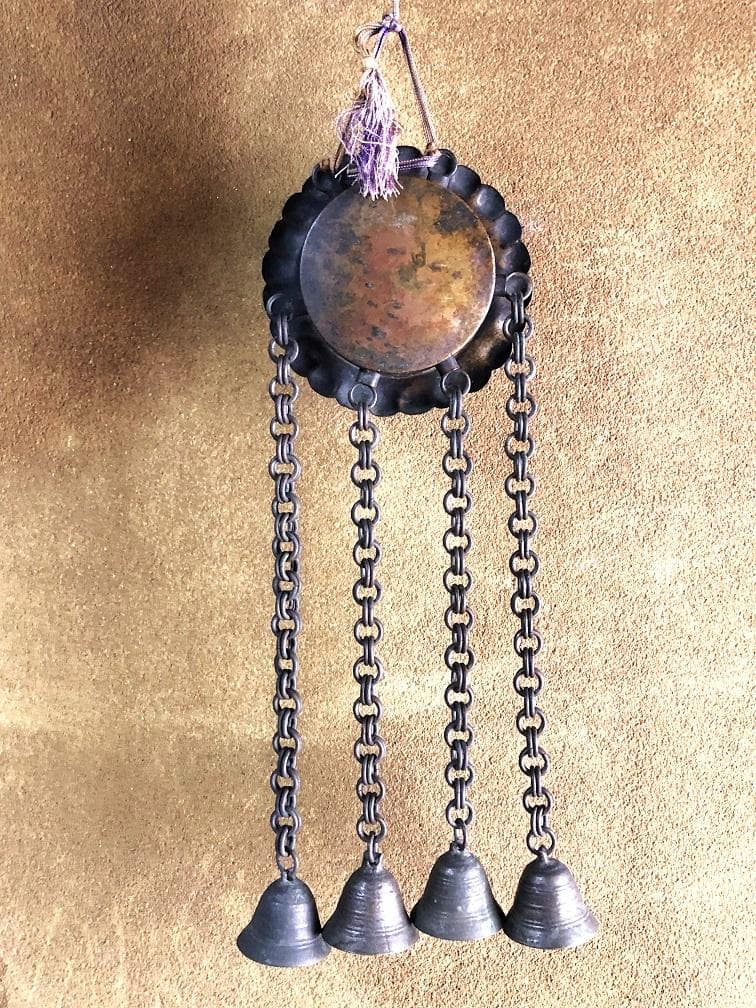花角紋彫金連馬鈴 】 江戸時代 馬具装飾品