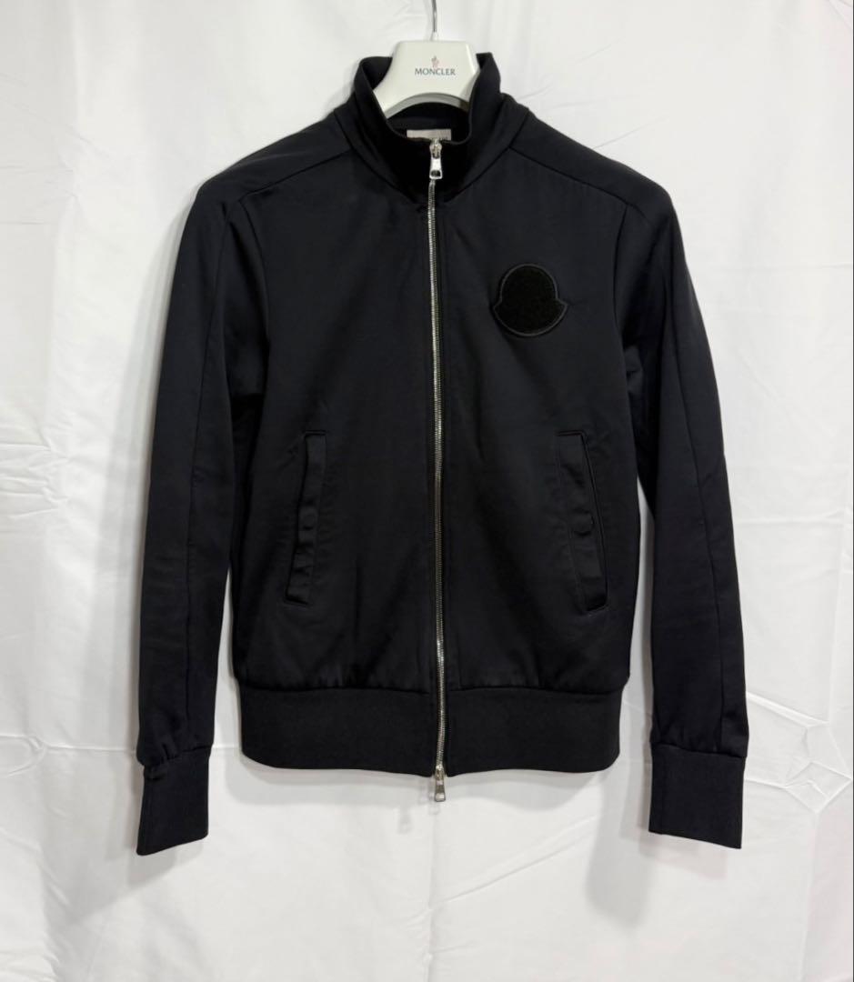 ［極美品］モンクレール　トラックジャケット　ブラック　サイズS MONCLER（モンクレール） MONCLER ZIP UP CARDIGAN スタッズ トラック