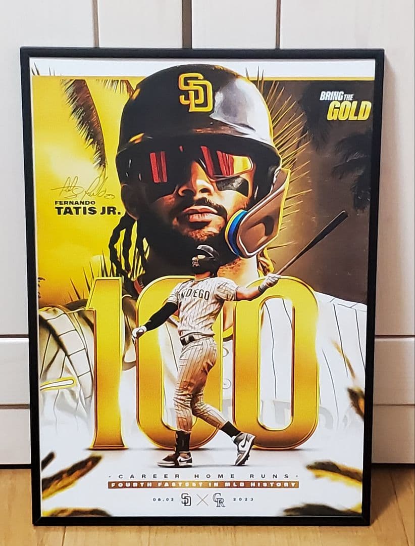 みっつ様専用パドレス タティスJr MLB！A3ポスターフレーム付き&A4