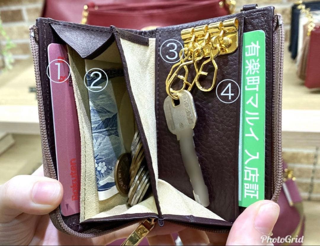 ATAO アタオ キーポーチ Bell・sheep ベルシープ ブラウン