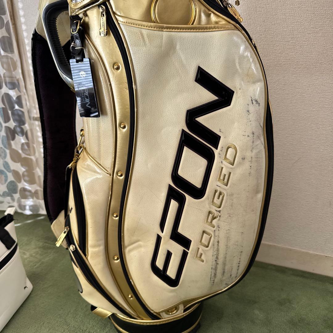 EPON エポン キャディバッグ 毘沙門天 ホワイト/ゴールド