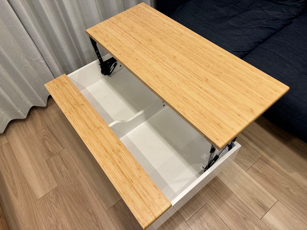 ※じゃすみんさま専用　昇降式ローテーブル　収納付き　北欧 Amazon.co.jp: HOMECO ローテーブル 昇降式 収納付き テーブル 机 天板