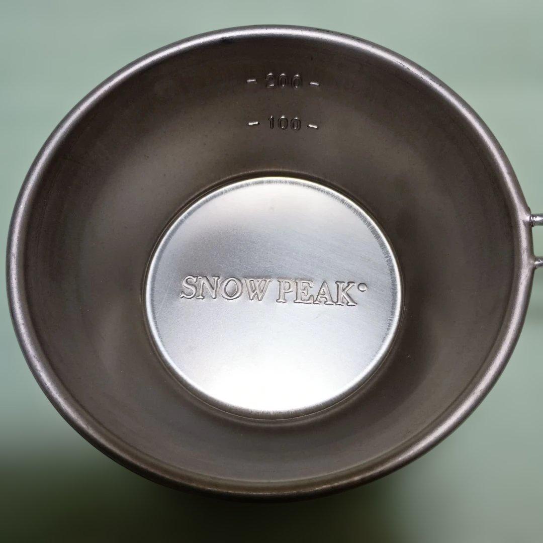 90年代 SNOW PEAK 旧ロゴ ランダーチタンカップと シェラカップ