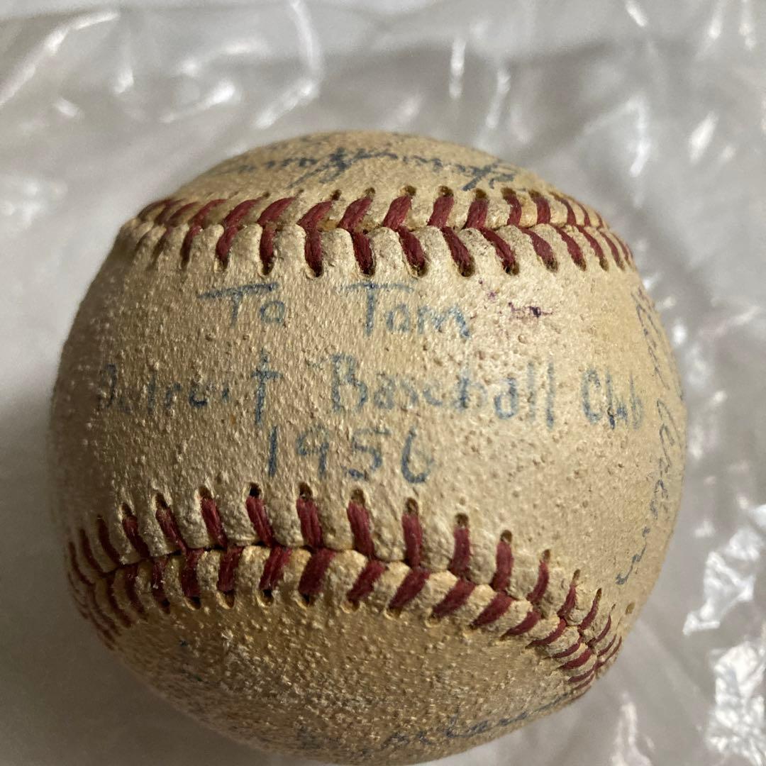サインボール Detroit baseball club Tigers 1956