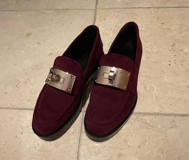1/31まで出品●極美品●エルメス　モカシン《ホット》ローファー　35
