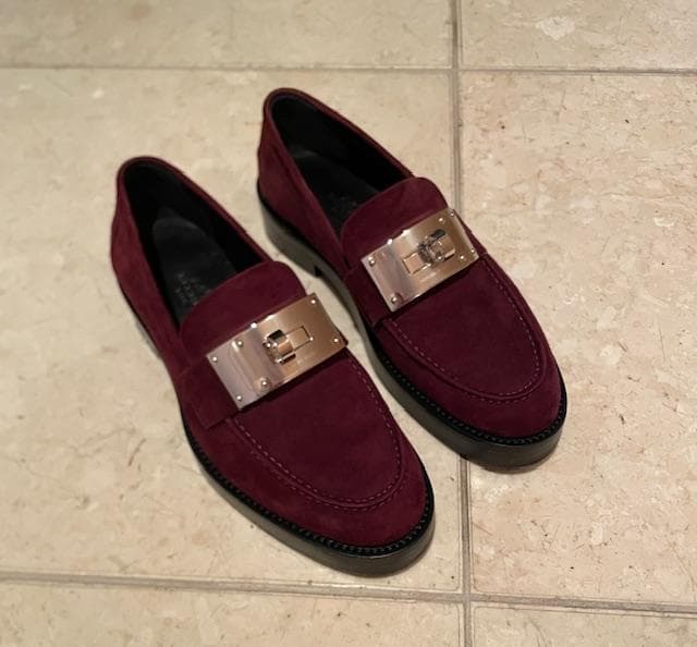 1/31まで出品●極美品●エルメス　モカシン《ホット》ローファー　35