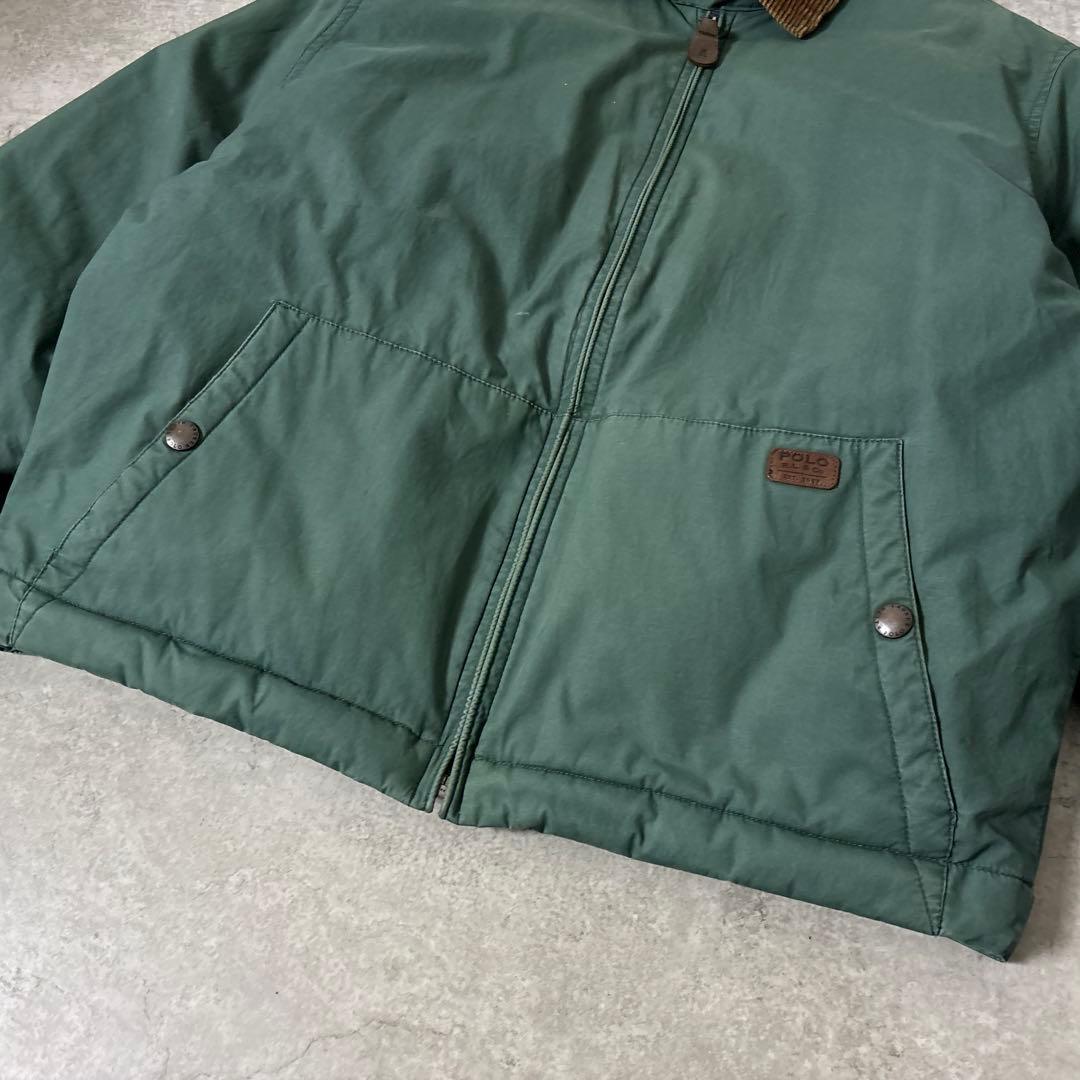 90's□Polo by Ralph Lauren【M】ダウンジャケット 緑 新しい