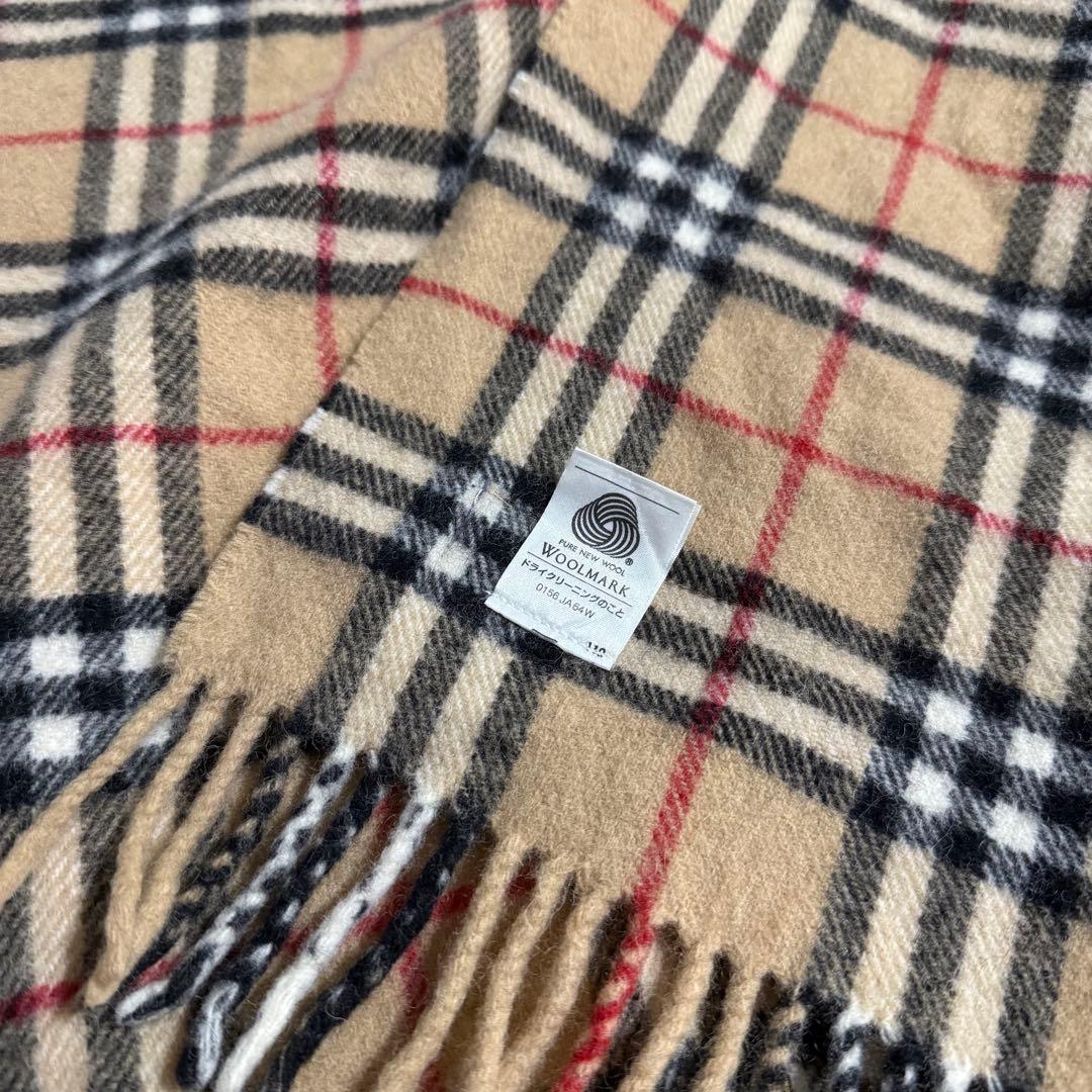美品☆BURBERRY ノバチェック ウール ストール 膝掛け - メルカリ