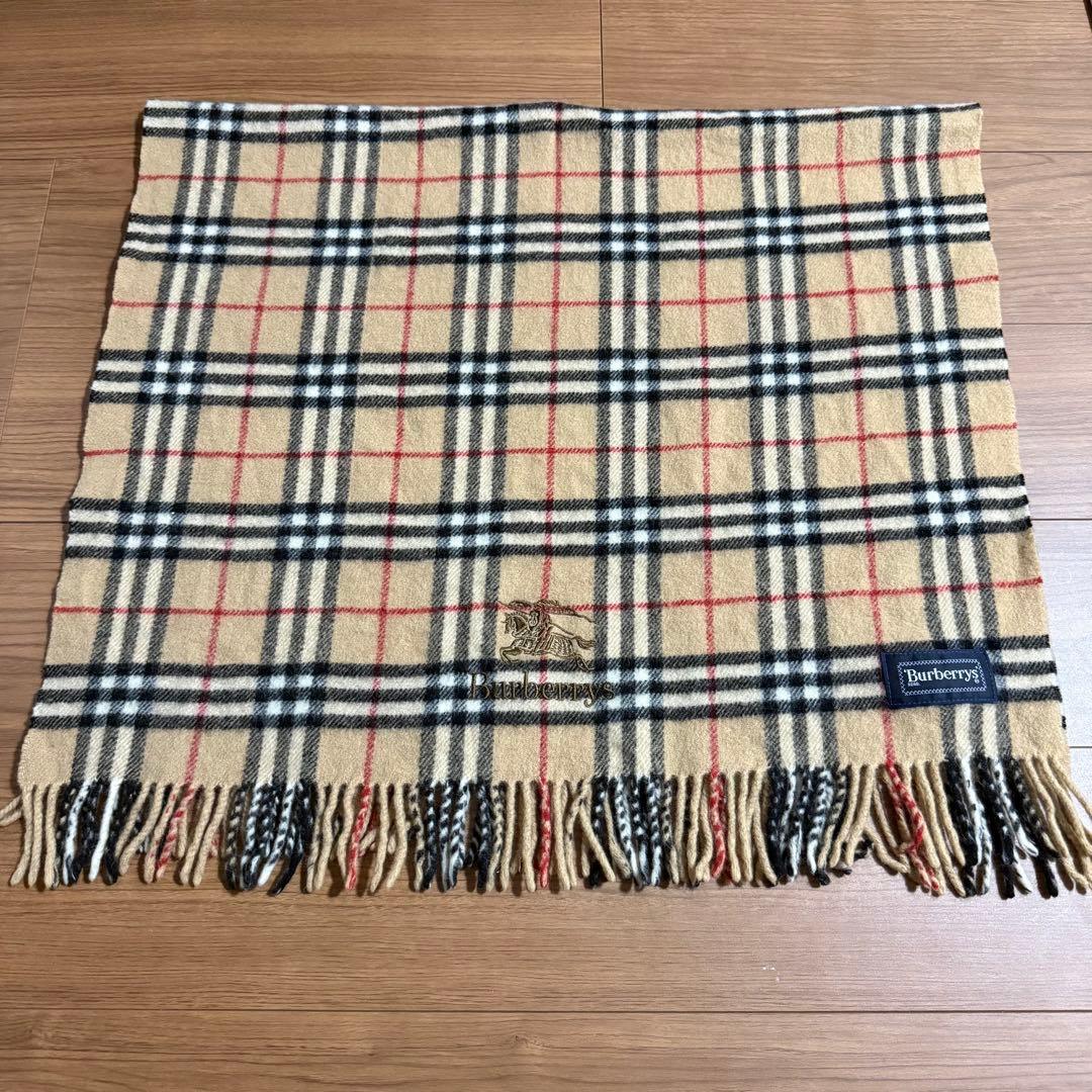 美品☆BURBERRY ノバチェック ウール ストール 膝掛け - メルカリ