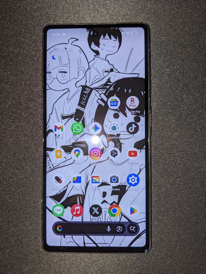 GooglePixel6a チャコール クリアケース付き Google Pixel 6a ケース pixel6a スマホケース 保護カバー ピクセル6a