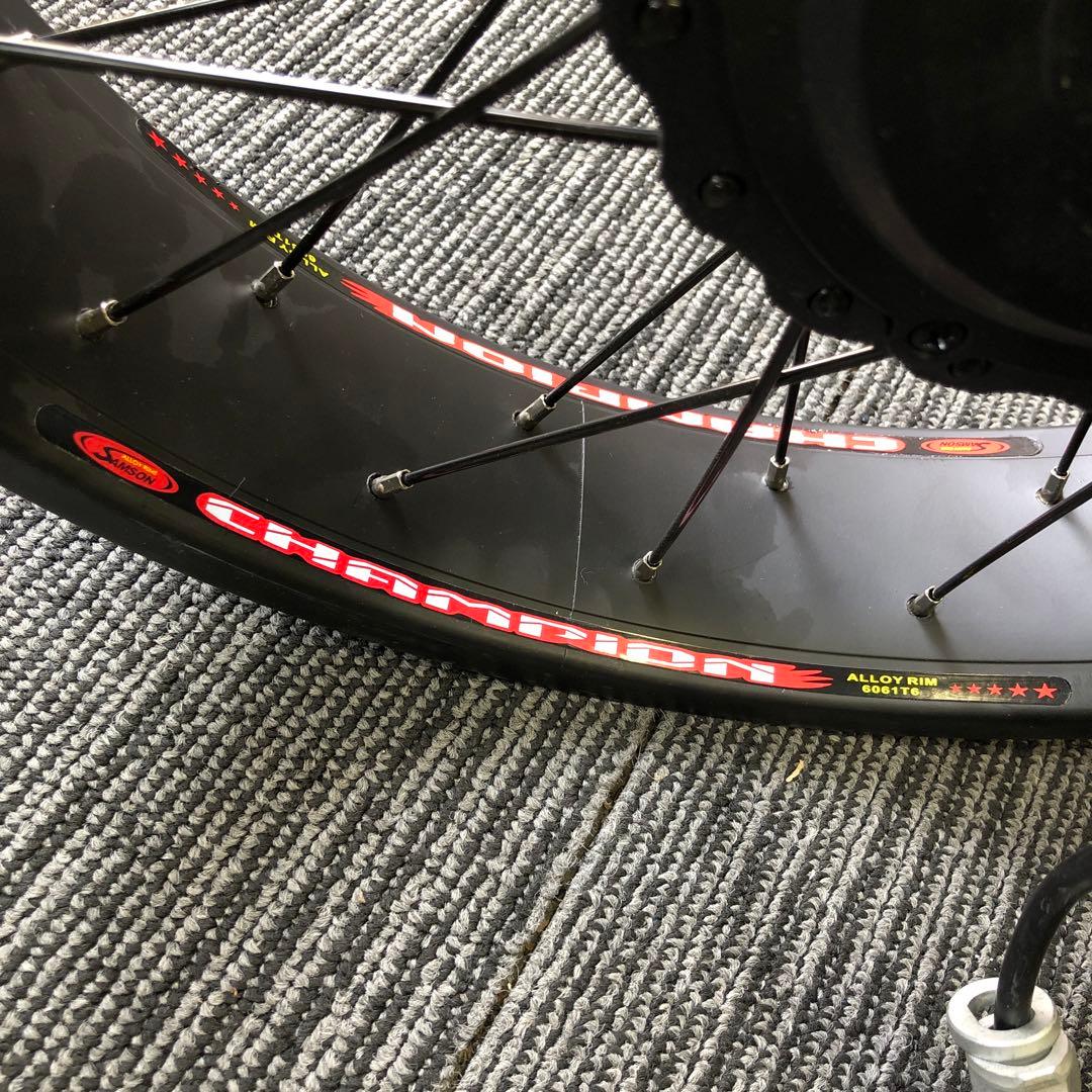 黒 電動ハブ 完組ホイール 直径42cm ②