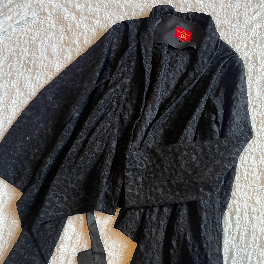 Vivienne Westwood レオパード 変形ジャケット ケープ リボン
