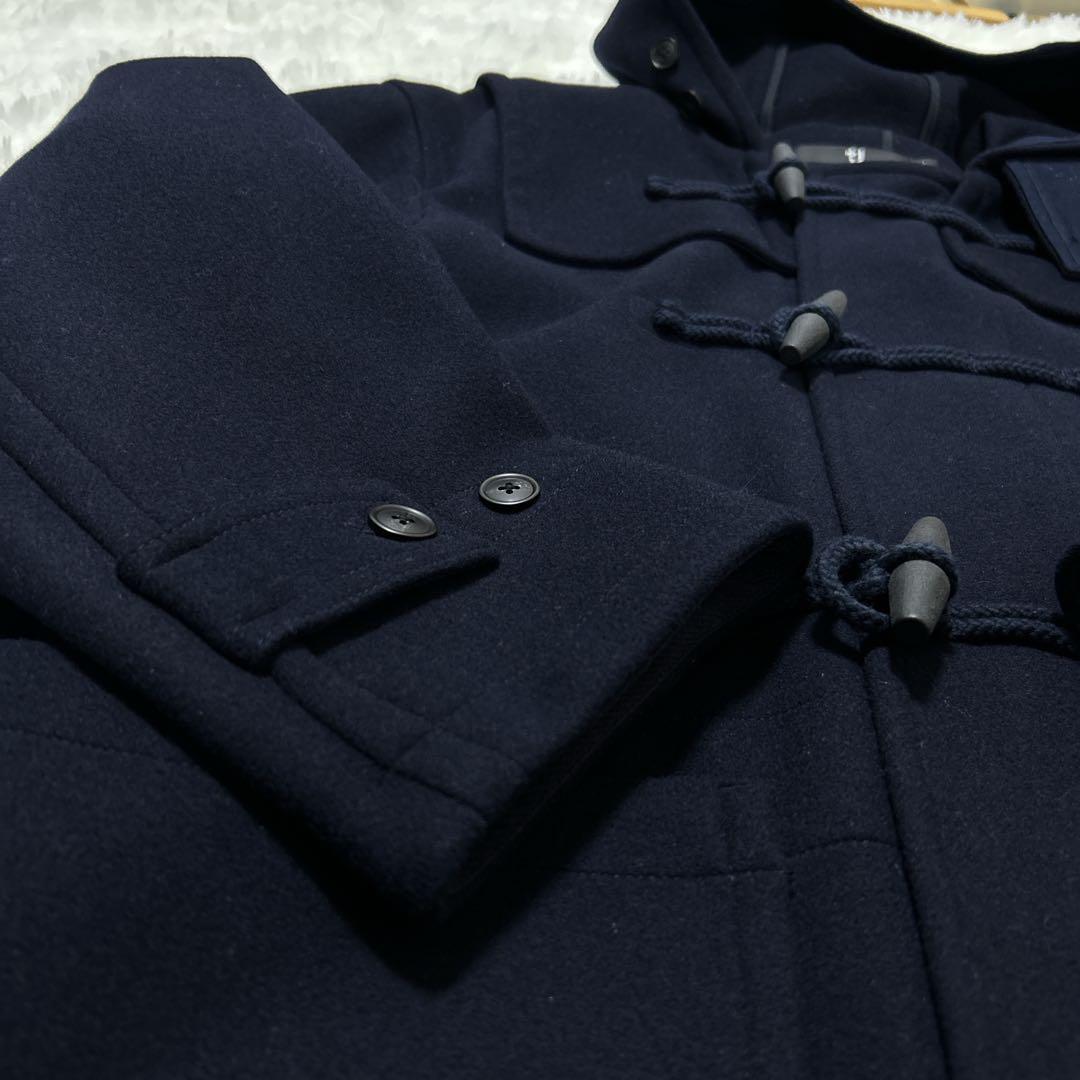 美品】UNIQLO + J ネイビー ダッフルコート L 完売品 ジルサンダーの