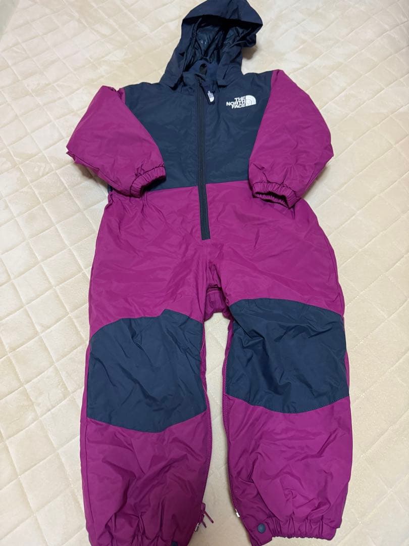 THE NORTH FACE スノーウェア 90cm ラベンダー ジャンプスーツ THE