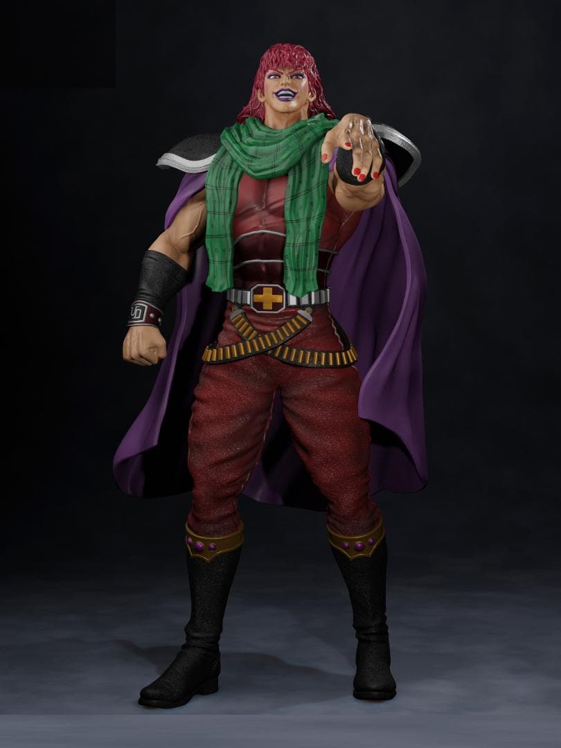 北斗の拳 新品未使用 1/6スケール ユダ ガレージキット　Juda 不朽の名作『北斗の拳』より、“ユダ＆レイ(白髪)セット”が 約1/24