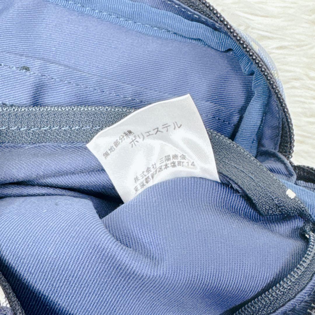 美品】BURBERRY デニム調 ノバチェック ウエストバッグ ボディ 希少の