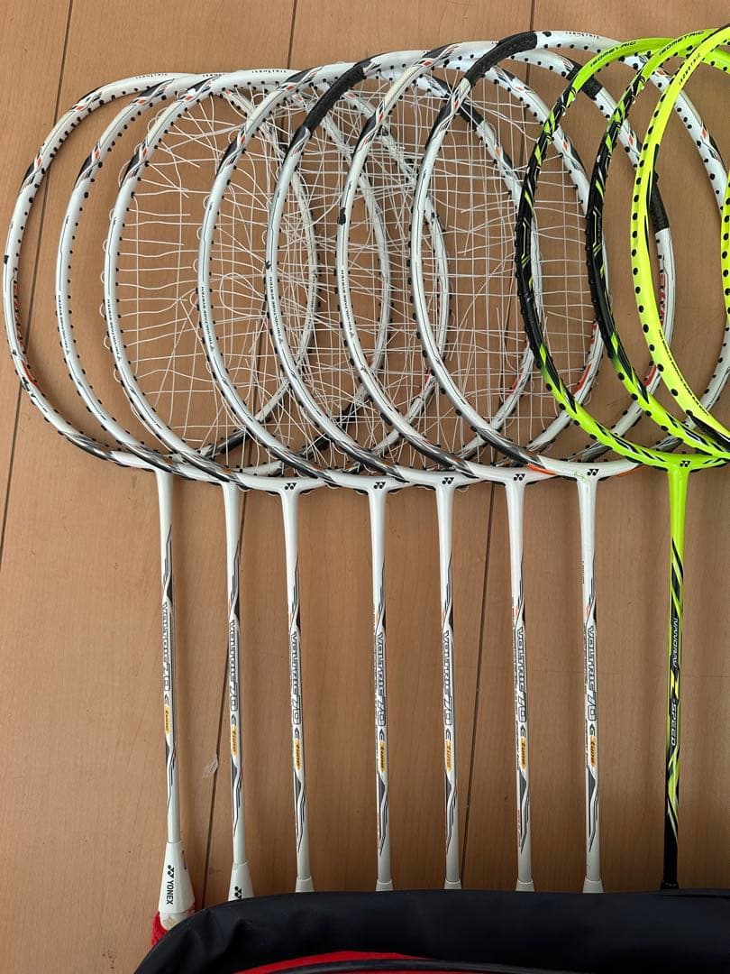ジャンク】バドミントンラケット18本＋新品ラケットバック