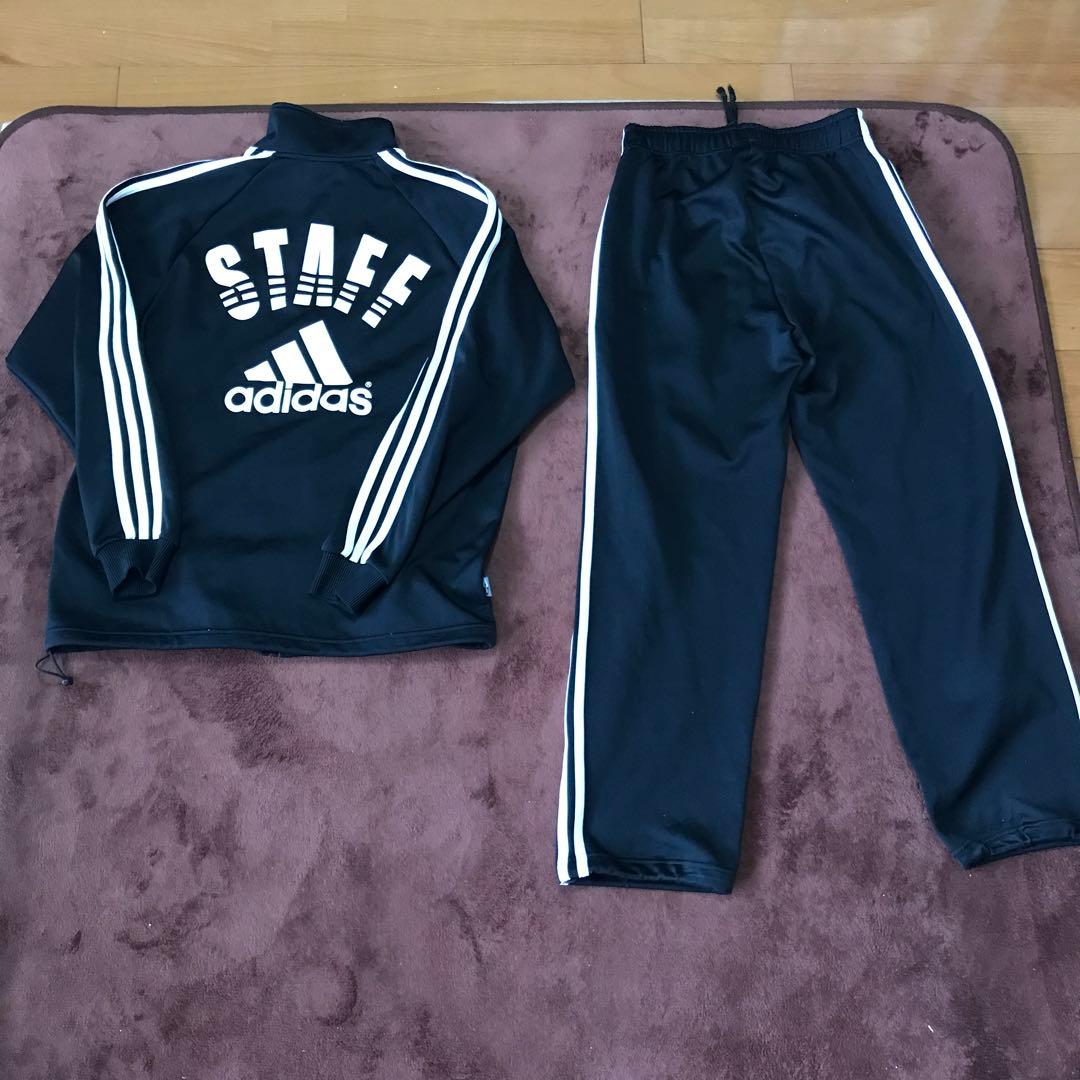 限定レア！非売品アディダススタッフジャージ上下セットアップS/adidas