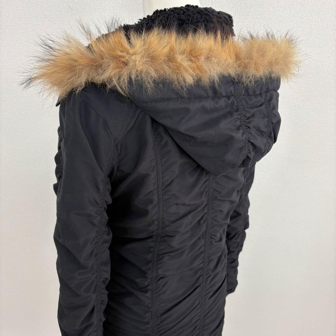 y2k 00s archive 黒 モッズコート 2way 平成ギャル ギミック