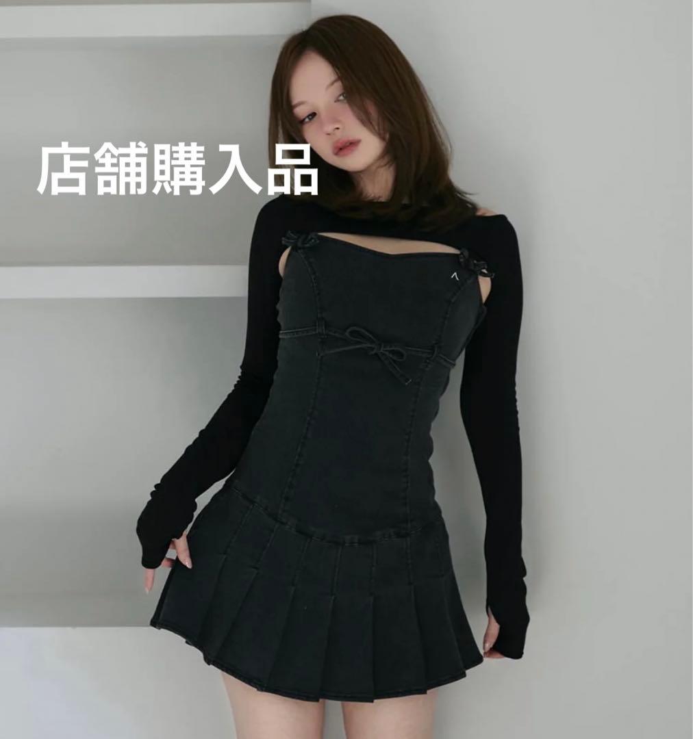 アンドマリー Bonnie denim mini dress ANDMARY】Bonnie denim mini dress